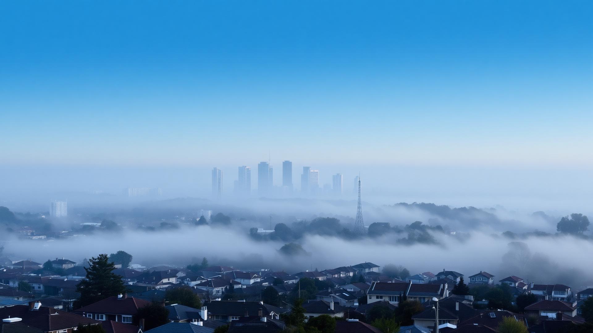 Sydney suburbs at dawn